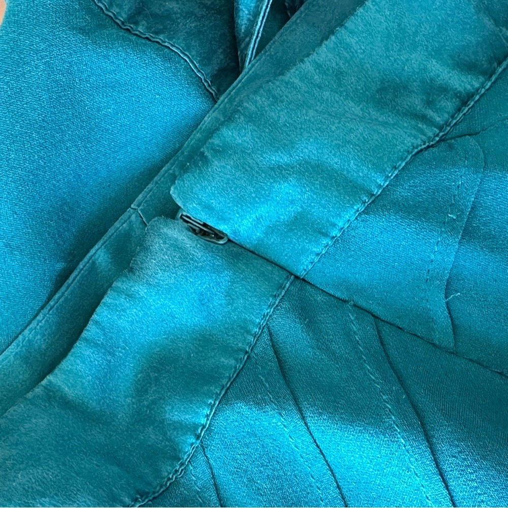 Y2K RW&CO Blue Silk Cami Tank - Picture 7 of 7